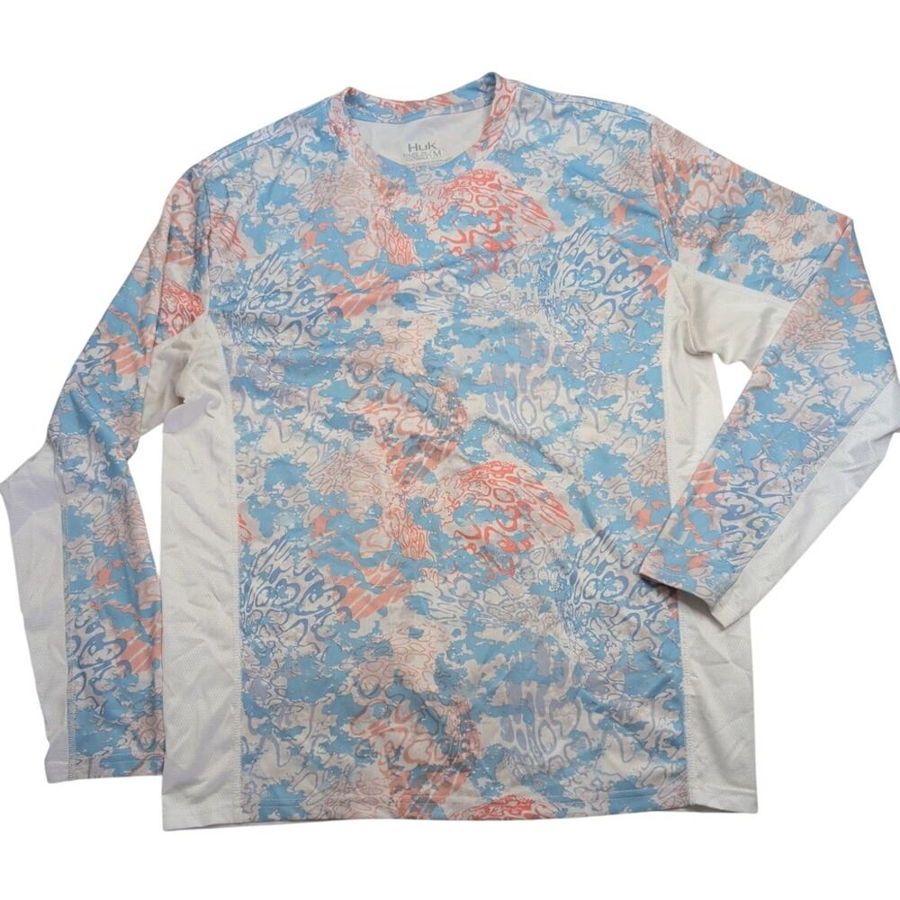 HUK Fishing Icon Tide Change Medium Long Sleeve Swim Performance Shirt